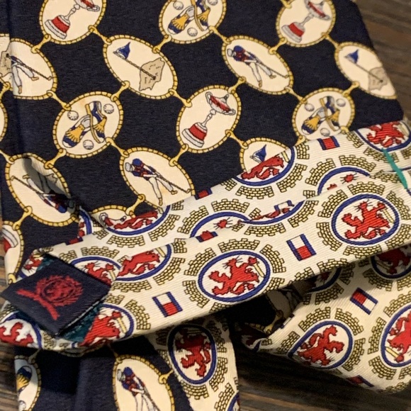 Silk Golf Theme Motif Tommy Hilfiger USA ties - Picture 12 of 15